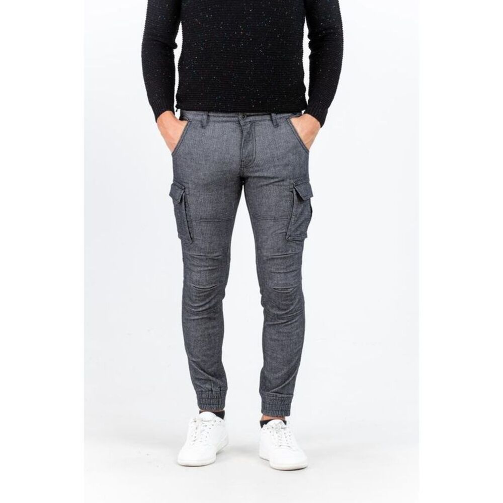 Gas Gray Cotton Cargo Men's Pants